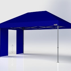Popup Tält - 3x4,5 m - Blå - Stativ med takduk
