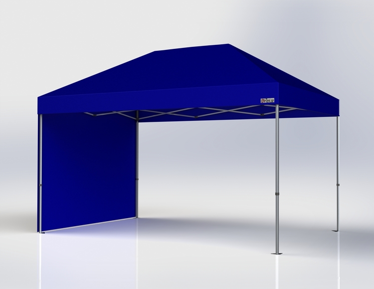 Popup Tält - 3x4,5 m - Blå - Stativ 40 mm med takduk