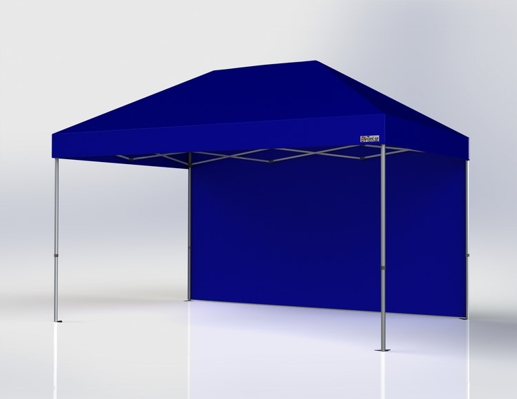 Popup Tält - 3x4,5 m - Stativ 40 mm med blå takduk