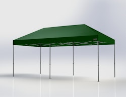 Popup Tält - 3x6 m - Stativ 40 mm med grön takduk