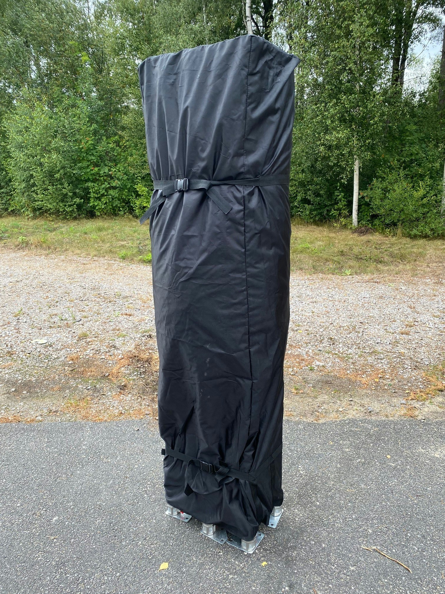 Popup Tält - 4x8 m - Stativ 52 mm med svart takduk