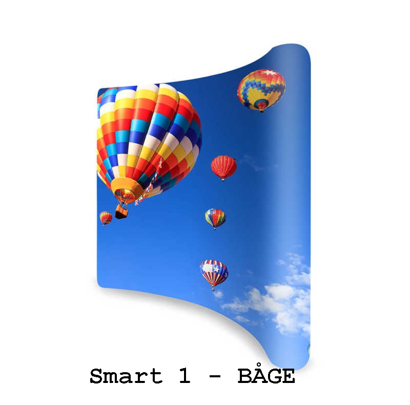 Reklamvägg Popup- Smart 1- BÅGE med väska