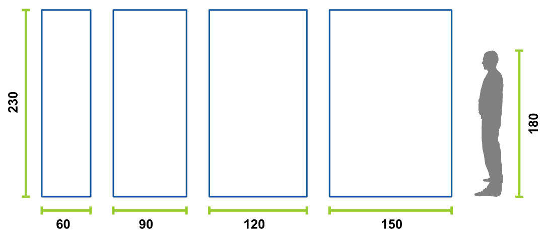 Reklamvägg Popup- STANDS 60*230 cm -med väska