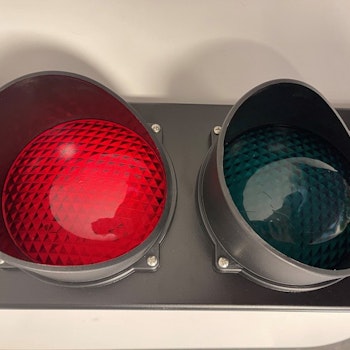 Trafiklampa röd & grön