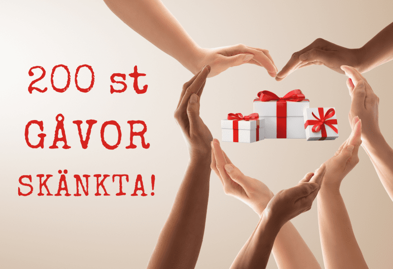STORT TACK! 200 gåvor till behövande familjer
