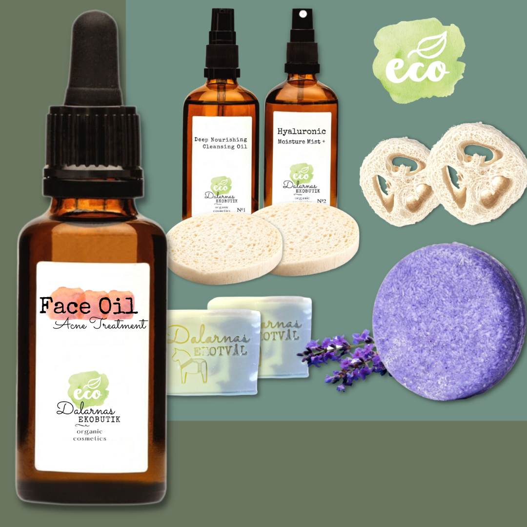 Organic Skin Care KIT - Oljig Hud