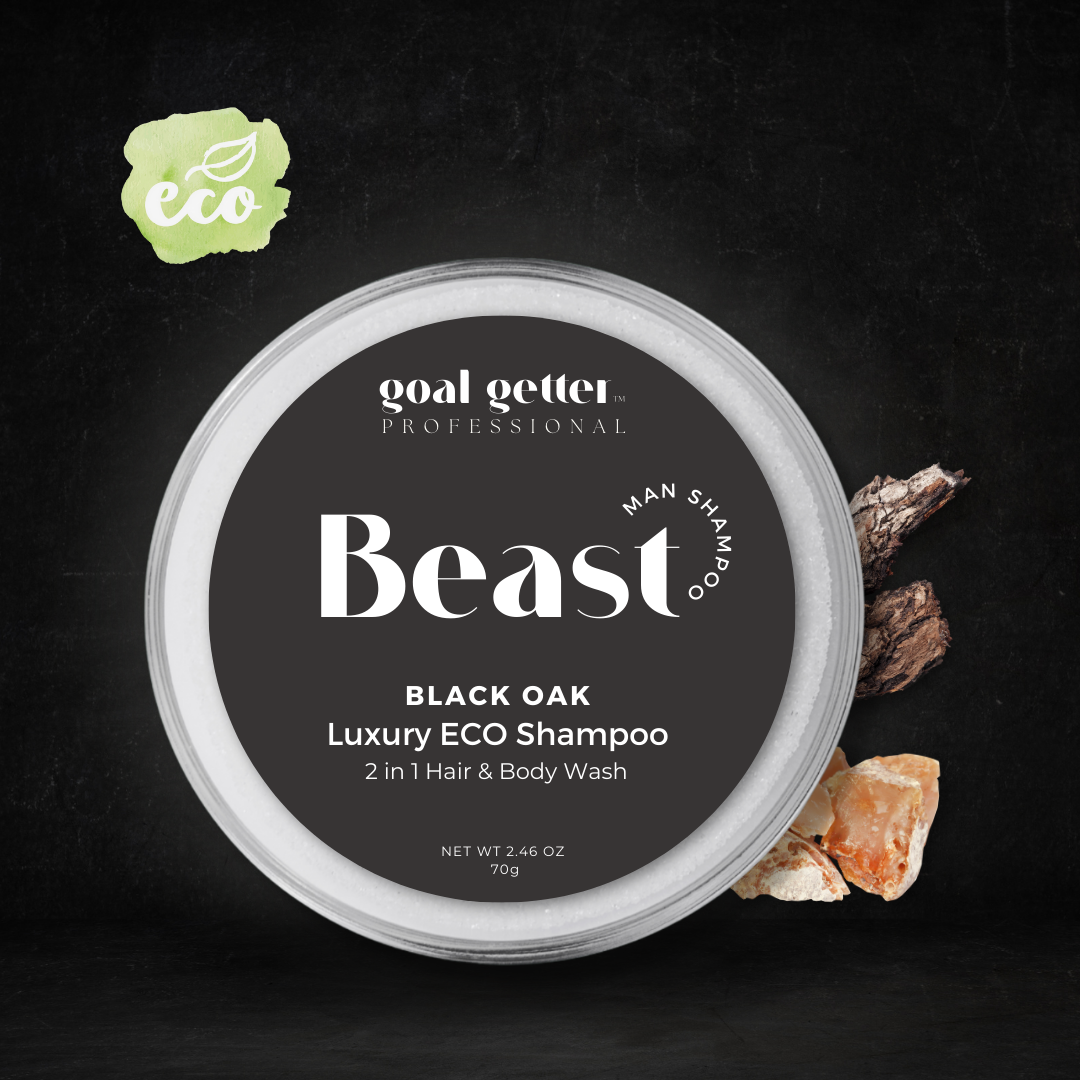 LIMITED EDITION; Beast Black OAK Luxury ECO Shampoo, 2 in 1 Hair & Body Wash