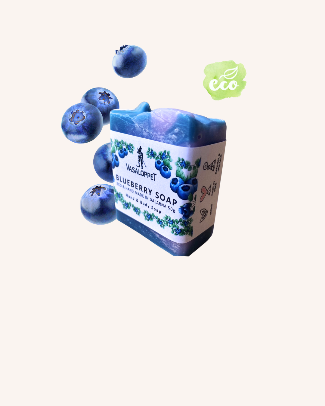JUBILEUMSTVÅL; Blueberry ECO Hand & Body Soap