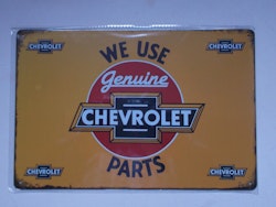 Plåtskylt Chevrolet genuine parts 2