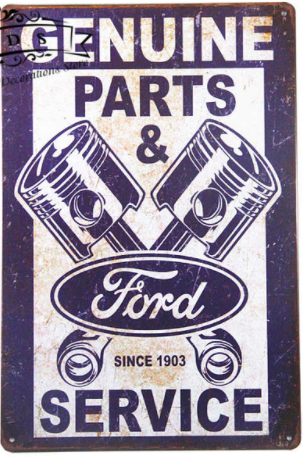 Plåtskylt Ford genuine parts