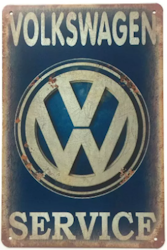Plåtskylt VW Service