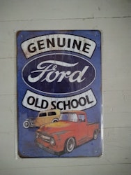 Plåtskylt Ford old school