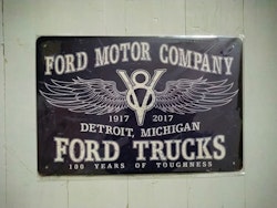 Plåtskylt Ford Trucks