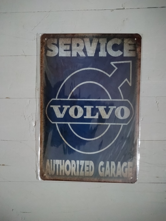 Plåtskylt Volvo service