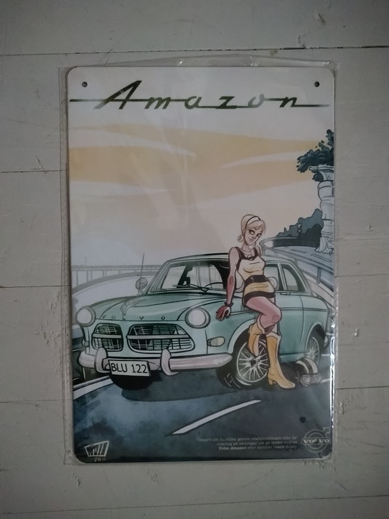 Plåtskylt Volvo Amazon
