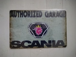 Plåtskylt Scania
