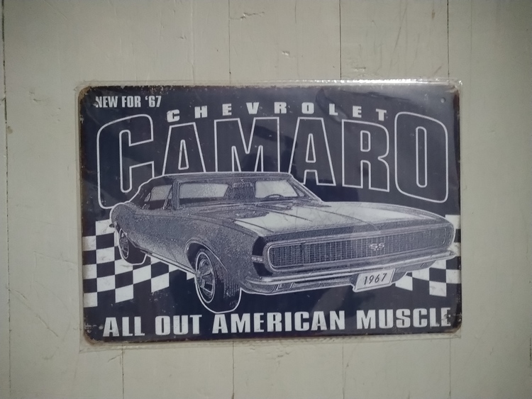 Plåtskylt Camaro