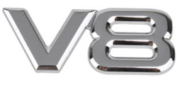 Emblem V8