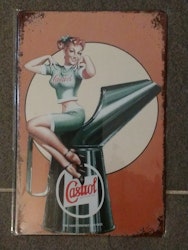 Plåtskylt Castrol