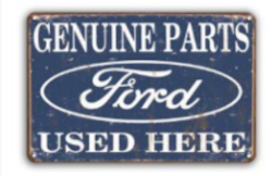 Plåtskylt Ford Parts