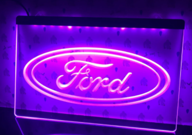Led skylt Ford Multi color 6 färger(fri frakt)