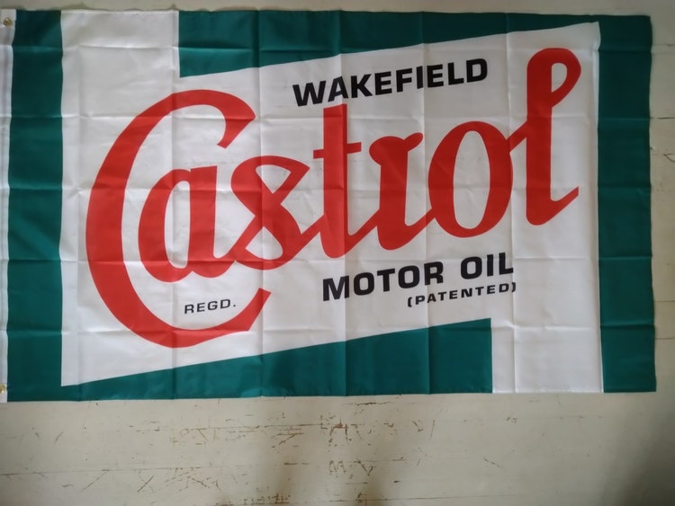 Flagga/Väggbonad Castrol