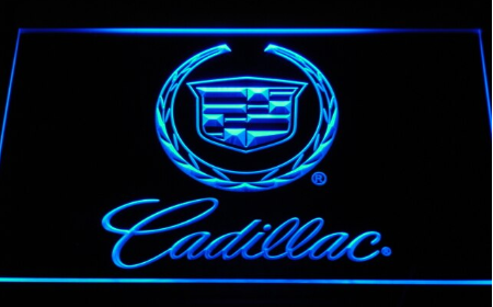 Led skylt Cadillac Multi color 6 färger(fri frakt)