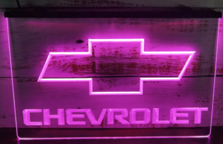 Led skylt Chevrolet Multi color 6 färger(fri frakt)