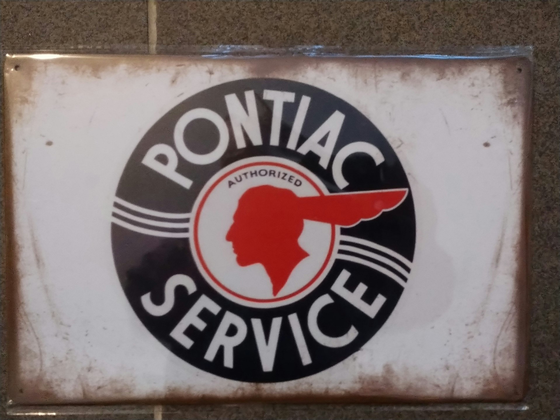 Plåtskylt Pontiac