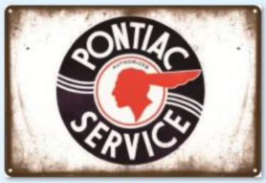 Plåtskylt Pontiac