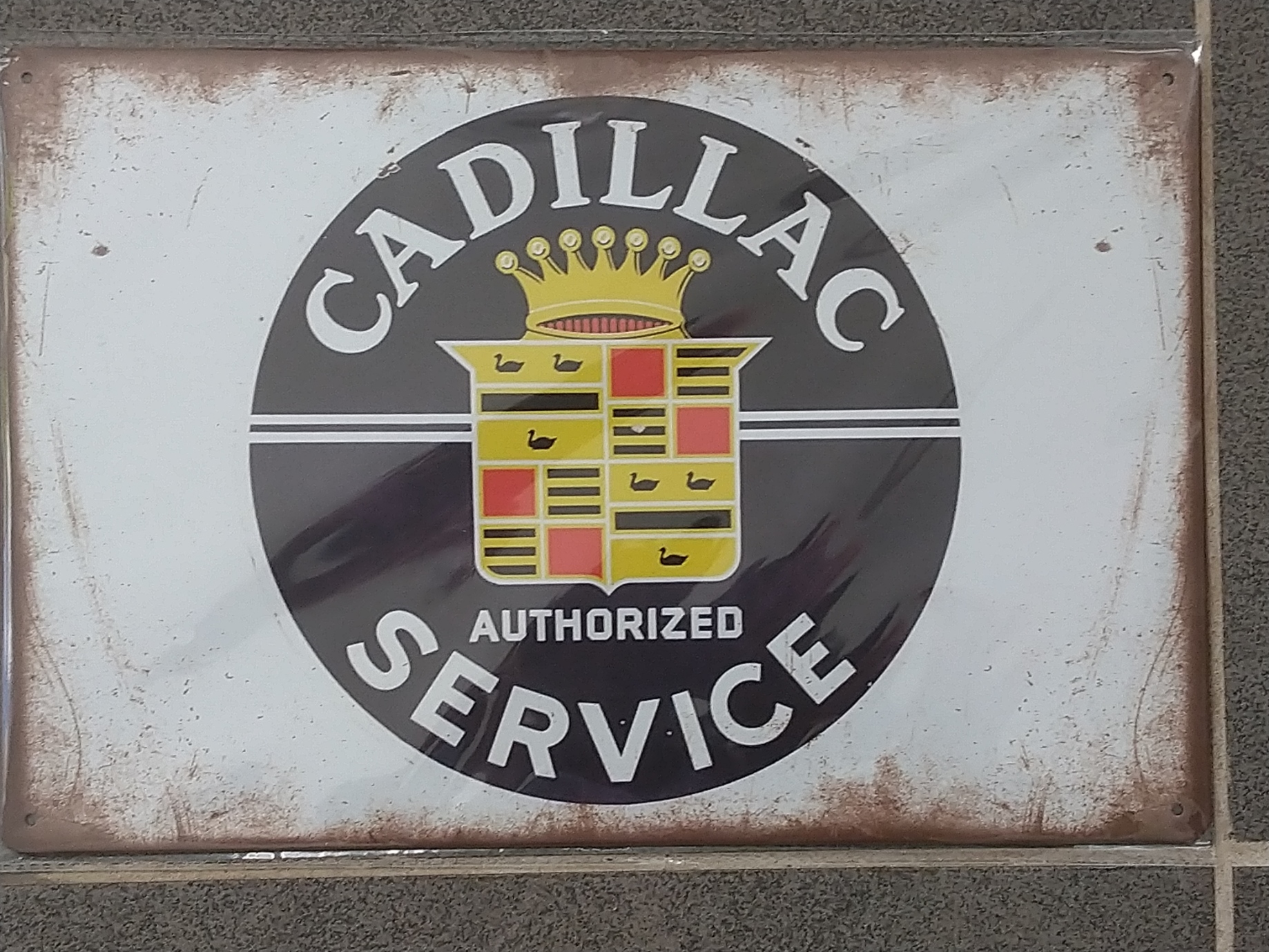 Plåtskylt Cadillac