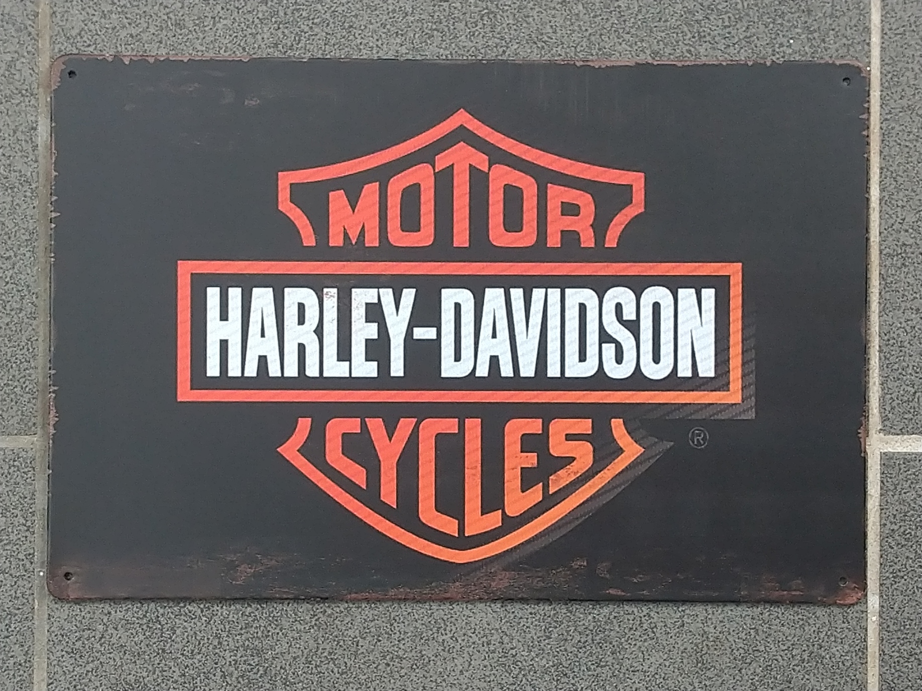 Plåtskylt Harley Davidson