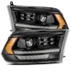 #880520 09-18 Ram Truck LUXX-Series (5th Gen 2500 Style) LED Projector Headlights Alpha-Black