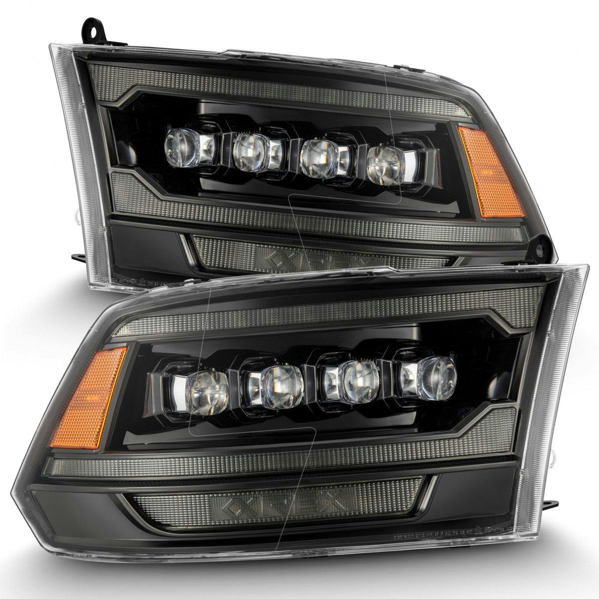 #880557 09-18 Ram Truck NOVA-Series (5th Gen 2500 G2 Style) LED Projector Headlights Alpha-Black