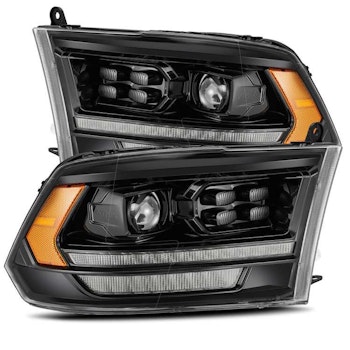 09-18 Ram Truck LUXX-Series (5th Gen 2500 Style) LED Projector Headlights Alpha-Black