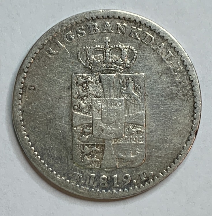 1819, Frederik VI, 1 Rigsbankdaler