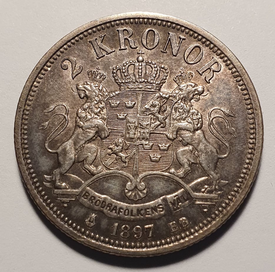 Oskar II 2 krona 1897