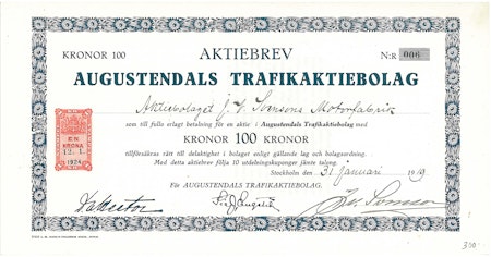 Augustendals Trafik AB, 1000 kr