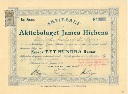 James Hichens, AB, 1919