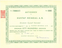 Gustaf Heimdal AB, 1927