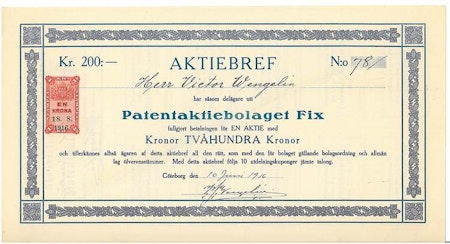 Patent AB Gröndal-Ramén