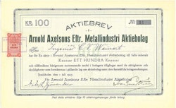 Arnold Axelsons Eftr. Metallindustri AB