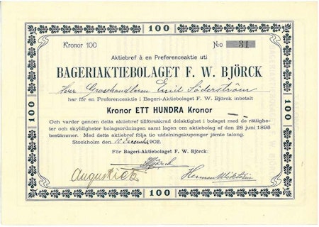 Bageri AB F.W. Björk