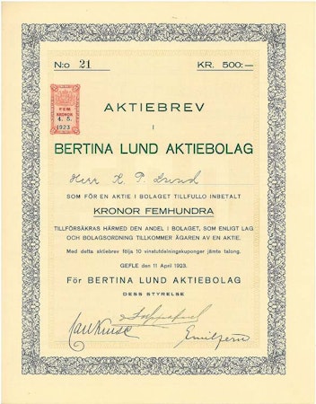 Bertina Lund AB