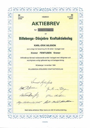 Billeberga - Dösjöbro Kraft AB