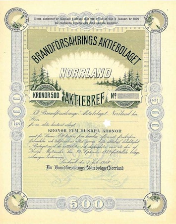 Brandförsäkrings AB Norrland, 1908