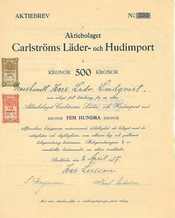 Carlströms Läder och Hudimport AB