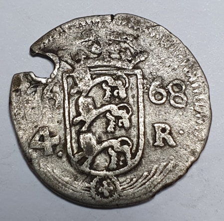 Karl XI 4 Öre 1668 Reval