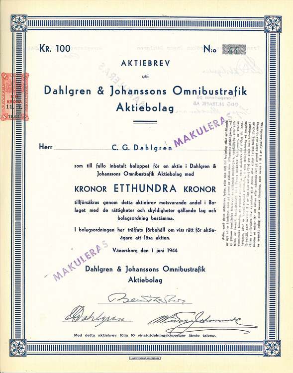 Dahlgren & Johanssons Omnibustrafik AB