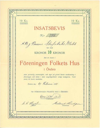 Föreningen Folkets Hus i Örebro